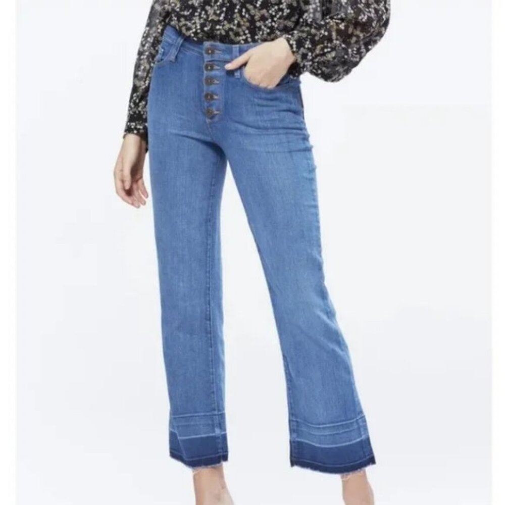 PAIGE Women's High Rise Blue Jeans